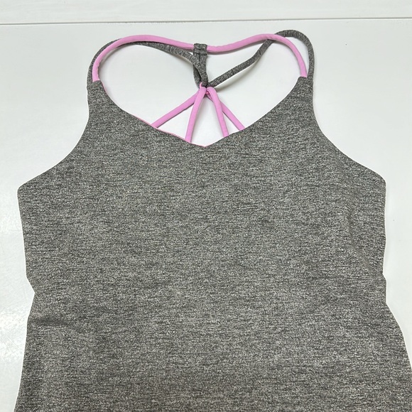 Ivivva Heathered Grey/Pink Strappy Tank - Picture 7 of 12
